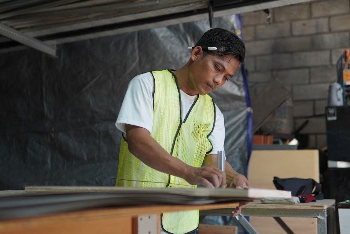 Workshop Moona - tukang ukur material