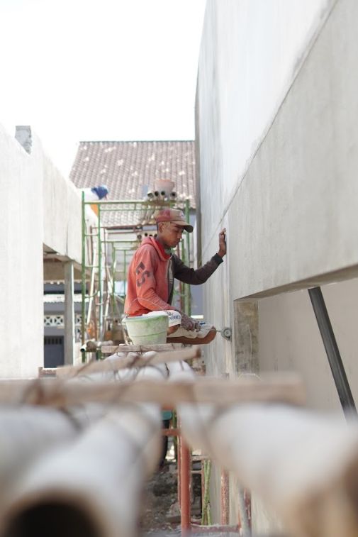 Finishing fasad rumah